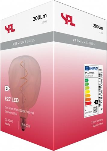 SPL E27 LED Lamp | 4W 2200K 220V/240V 922 | 360° Dimbaar