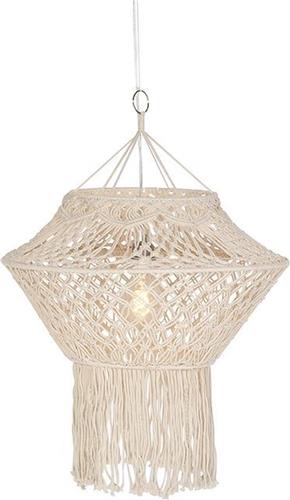 QAZQA string hl - Landelijke Hanglamp - 1 lichts - Ø 590 mm - Beige - Woonkamer | Slaapkamer