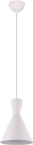LED Hanglamp - Torna Ewomi - E27 Fitting - 1-lichts - Rond - Mat Wit - Aluminium - Ø20cm