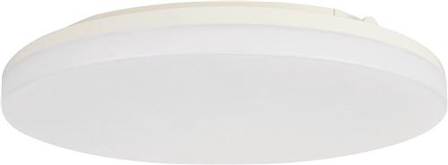 LED Plafondlamp - Plafondverlichting - Badkamerlamp - Andres - Opbouw Rond 30W - Waterdicht IP54 - Helder/Koud Wit 6400K - Mat Wit - Kunststof