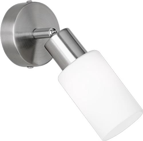 LED Wandspot - Torna Smast - E14 Fitting - Rond - Mat Nikkel - Aluminium