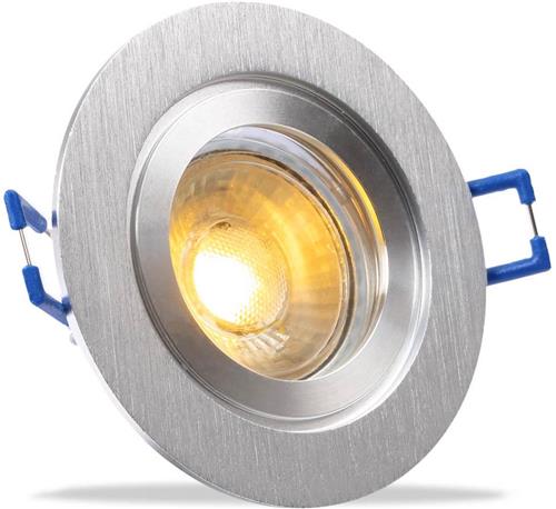 IP44 SceneSwitch Inbouwspot Alaia - badkamer of buiten - Ronde spot - Chrome glimmend - Philips Sceneswitch - 5 Watt - Philips
