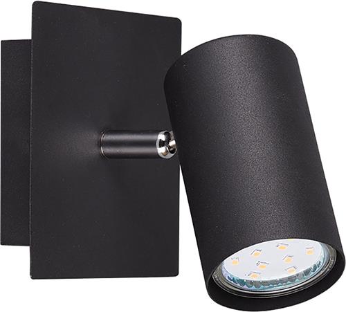 LED Wandspot - Trion Mary - GU10 Fitting - Vierkant - Mat Zwart - Aluminium