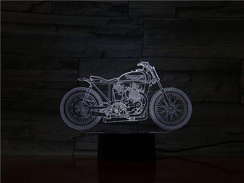 3D Led Lamp Met Gravering - RGB 7 Kleuren - Moter