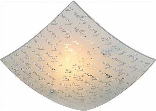 LED Plafondlamp - Plafondverlichting - Torna Sonu - E27 Fitting - 1-lichts - Vierkant - Mat Wit - Aluminium