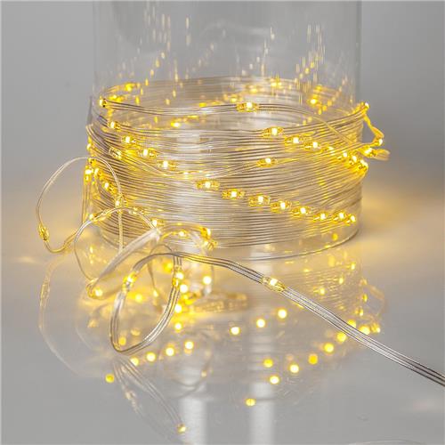 Star Trading LED sprookjesverlichting Dew Drop Micro, transparant, voor buiten, warm wit, 36m