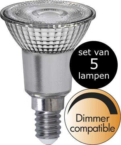 Star Trading - 5-Pack | LED - Spot - E14 - 4.8W - Extra Warm Wit - 2700K - Dimbaar