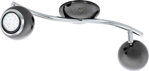 EGLO Bimeda - Spot - 2 Lichts - Nikkel-Nero, Chroom