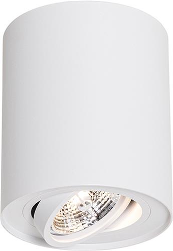 QAZQA rondoo up - Moderne Plafondspot | Spotje | Opbouwspot - 1 lichts - Ø 12 cm - Wit - Woonkamer | Slaapkamer | Keuken