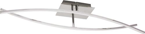 LED Plafondlamp - Plafondverlichting - Onamo - 16W - Natuurlijk Wit 4000K - Mat Chroom - Aluminium