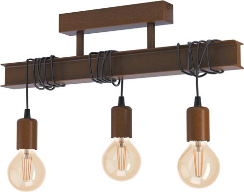 EGLO Townshend 4 Plafondlamp - E27 - 55 cm - Bruin