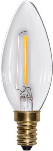 Kaarslamp - E14 - 0.8W - Super Warm Wit <2200K - Filament - Helder