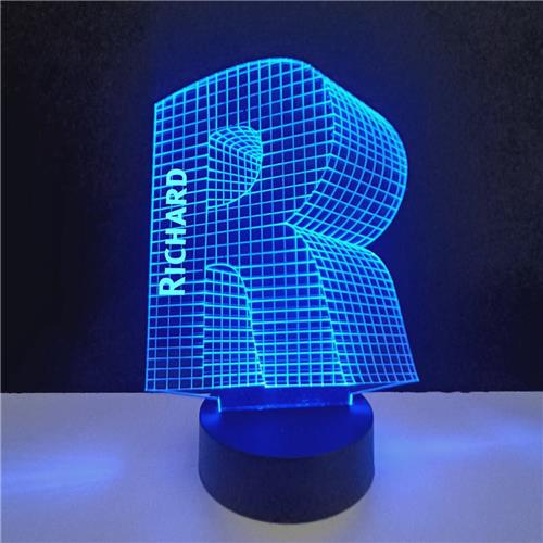 3D LED Lamp - Letter Met Naam - Richard