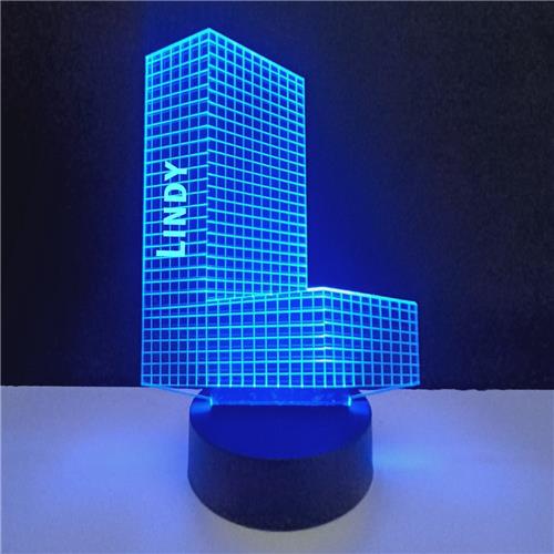 3D LED Lamp - Letter Met Naam - Lindy