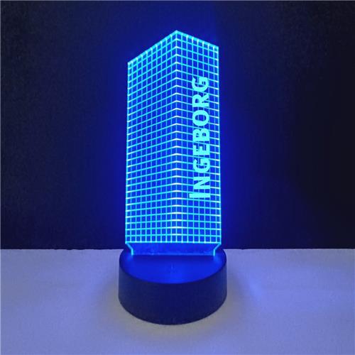 3D LED Lamp - Letter Met Naam - Ingeborg