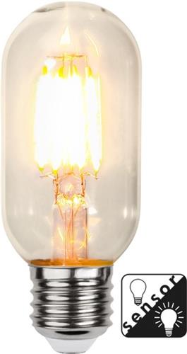 LED Dag/Nacht Sensor buislamp E27 4W 290lm 2100K helder niet dimbaar T45
