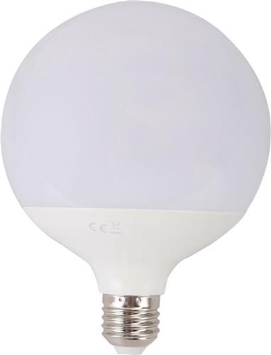 LED Lamp - Aigi Lido - Bulb G120 - E27 Fitting - 18W - Warm Wit 3000K - Wit