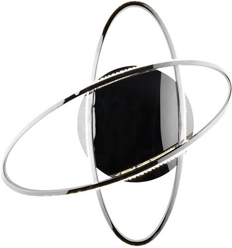 LED Plafondlamp - Plafondverlichting - Trion Lenas - 27W - Natuurlijk Wit 4000K - Dimbaar - Rond - Chroom - Metaal