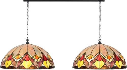 Art Deco Trade - 2 x Tiffany Blossom met ketting aan plafondbalk