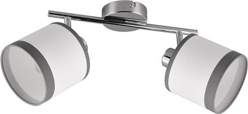 LED Plafondlamp - Plafondverlichting - Trion Vamos - E14 Fitting - 2-lichts - Rond - Chroom - Metaal - Max 10W