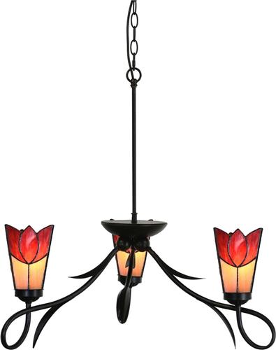 Art Deco Trade - 3 lichts Kroonluchter Lovely Fleur de Vanneau Kievitsbloem