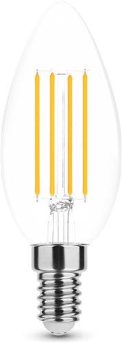 Modee E14 LED Lamp Dimbaar 7W - 806lm - 4000K - Neutraal Wit - LED Filament Kaarslamp B35 - Vervangt 50W Halogeen Gloeilamp