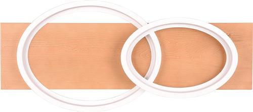 LED Plafondlamp - Plafondverlichting - Trion Bara - 30W - Warm Wit 3000K - Dimbaar - Rechthoek/Ovaal - Mat Wit - Metaal