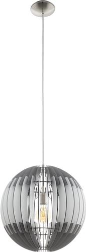 EGLO Olmero Hanglamp - E27 - Staal;Hout - Wit:Grijs