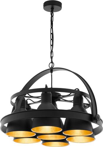 EGLO BACKBARROW hangende plafondverlichting Harde montage Zwart E27 A,A+,A++,B,C,D,E