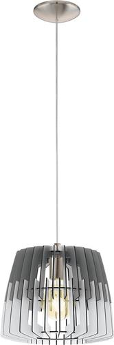 EGLO Artana Hanglamp - E27 - Staal;Hout - Wit:Grijs