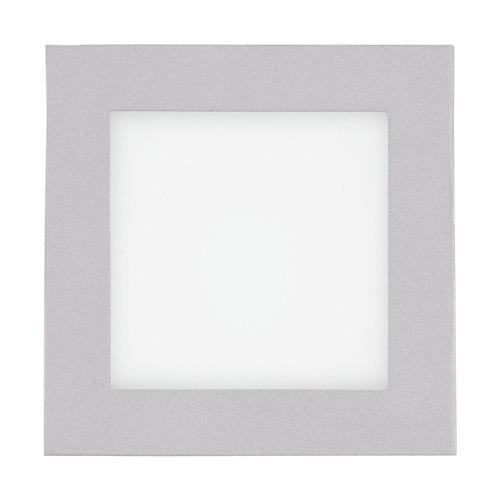 EGLO Led Glenn - Inbouwspot - 90x90mm. - Zilver - Gesatineerd - Set 3 Spots