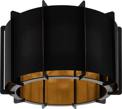 EGLO Pineta Plafondlamp - 1 lichts - Ø43 cm - E27 - Zwart