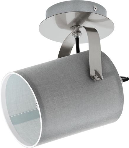 EGLO Villabate Spot - 1 lichts - Ø12 cm - E27 - Nikkel Mat