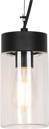 QAZQA jarra - Moderne Hanglamp voor buiten - 1 lichts - Ø 11.8 cm - Zwart - Buitenverlichting