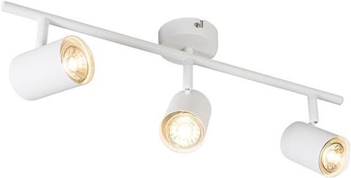 QAZQA jeana - Moderne Plafondspot | Spotje | Opbouwspot - 3 lichts - L 530 mm - Wit - Woonkamer | Slaapkamer | Keuken