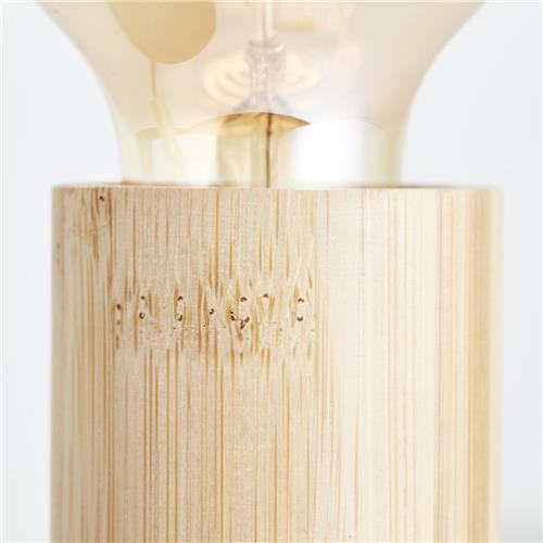2-lichts plafondlamp Tiffany zwart met hout - 99682/76