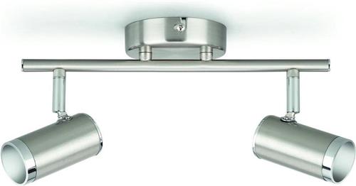 Philips ESPIMAS Opbouwspot LED 2x4W/340lm Rond Lichtgrijs