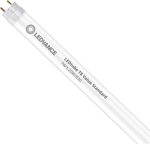 Ledvance LED Buis T8 Value (EM/Mains) Standard Output 7W 765lm - 830 Warm Wit | 72cm - Vervangt 16W