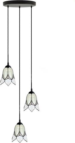 Art Deco Trade - Tiffany Kroonluchter Lovely Flower White 3