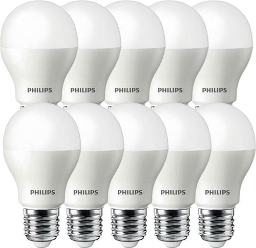 Voordeelpak 10x Philips Corepro LEDbulb E27 Peer Mat 8W 806lm - 827 Zeer Warm Wit | Vervangt 60W.