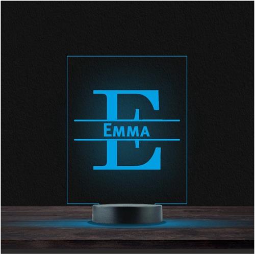 Led Lamp Met Naam - RGB 7 Kleuren - Emma