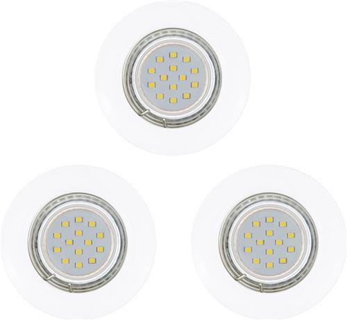 EGLO Peneto - Inbouwspotje - LED - Ø78mm. - Wit - Set 3 Spots - inclusief lichtbronnen