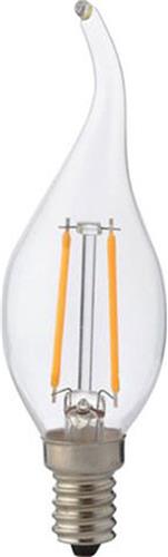 LED Lamp - Kaarslamp - Filament Flame - E14 Fitting - 4W - Warm Wit 2700K