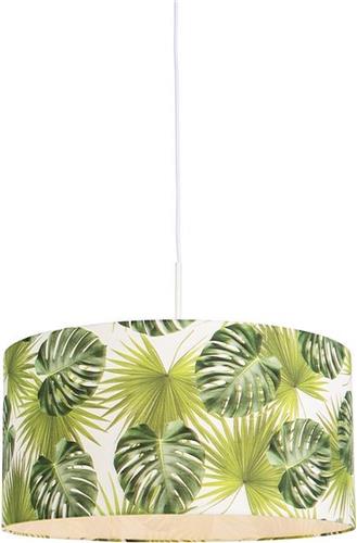 QAZQA combi - Moderne Hanglamp met kap - 1 lichts - Ø 500 mm - Groen - Woonkamer | Slaapkamer | Keuken