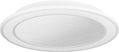 EGLO Macchioni Plafondlamp - LED - Ø 38 cm - Wit/Grijs - Instelbaar wit licht - Dimbaar - Glinsterend