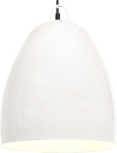 vidaXL Hanglamp industrieel rond 25 W E27 42 cm wit