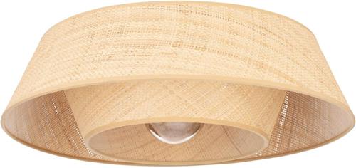 EGLO Marford Plafondlamp - E27 - Ø 50 cm - Zwart/Natuur/Raffia