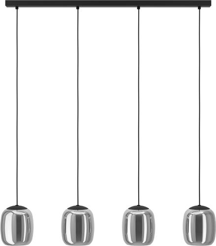 EGLO Ciampino Hanglamp - E27 - 97,5 cm - Zwart/Grijs - Glas