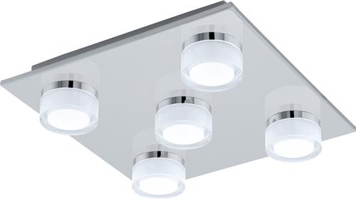 EGLO Romendo 1 Plafondlamp - LED - 32 cm - Chroom - Dimbaar
