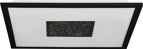 EGLO Marmorata Plafondlamp - LED - 44,5 cm - Zwart/Wit